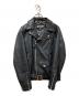 Schott（ショット）の古着「203UST LEOPARD DOUBLE RIDERS」｜ブラック