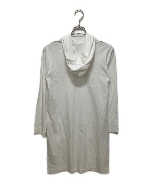 PLAY COMME des GARCONS（プレイコムデギャルソン）PLAY COMME des GARCONS (プレイコムデギャルソン) ハートワッペンカットソーワンピース ホワイト サイズ:Mの古着・服飾アイテム