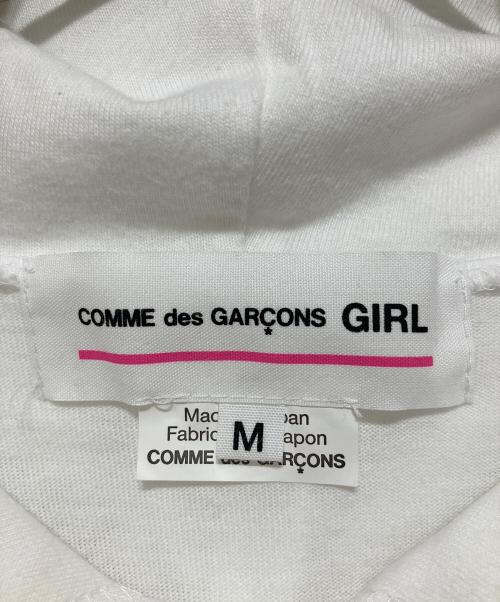 PLAY COMME des GARCONS（プレイコムデギャルソン）PLAY COMME des GARCONS (プレイコムデギャルソン) ハートワッペンカットソーワンピース ホワイト サイズ:Mの古着・服飾アイテム