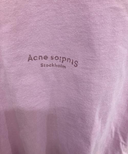 Acne studios（アクネ ストゥディオズ）Acne studios (アクネ ストゥディオズ) ロゴプリントカットソー ピンク サイズ:Sの古着・服飾アイテム