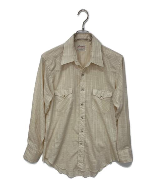 Wrangler（ラングラー）Wrangler (ラングラー) 60'S-70’Sウエスタンシャツ ベージュ サイズ:無しの古着・服飾アイテム