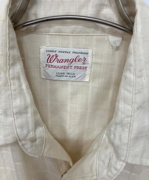 Wrangler（ラングラー）Wrangler (ラングラー) 60'S-70’Sウエスタンシャツ ベージュ サイズ:無しの古着・服飾アイテム