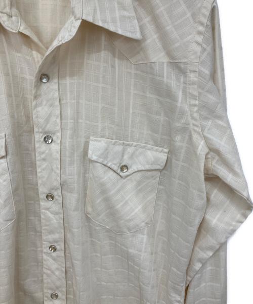 Wrangler（ラングラー）Wrangler (ラングラー) 60'S-70’Sウエスタンシャツ ベージュ サイズ:無しの古着・服飾アイテム