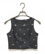 Bibiy.ビビィ）の古着「B.MARIGOLD TOP」｜グレー