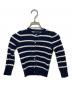 POLO RALPH LAUREN（ポロ・ラルフローレン）の古着「ボーダーカーディガン」｜ネイビー