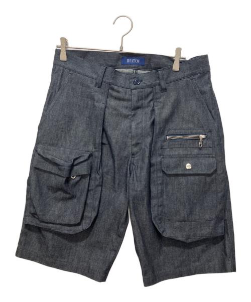 IHATOV（イーハトーブ）IHATOV (イーハトーブ) ハーフパンツ インディゴ サイズ:Mの古着・服飾アイテム
