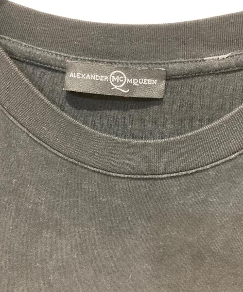 ALEXANDER McQUEEN（アレキサンダーマックイーン）ALEXANDER McQUEEN (アレキサンダーマックイーン) ジップロゴTシャツ ブラック サイズ:Mの古着・服飾アイテム
