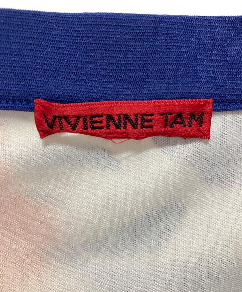 VIVIENNE TAM（ヴィヴィアンタム）VIVIENNE TAM (ヴィヴィアンタム) 総柄パワーネットスカート ブルー サイズ:SIZE3の古着・服飾アイテム