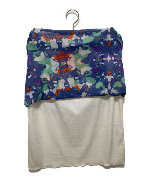 VIVIENNE TAM（ヴィヴィアンタム）VIVIENNE TAM (ヴィヴィアンタム) 総柄パワーネットスカート ブルー サイズ:SIZE3の古着・服飾アイテム