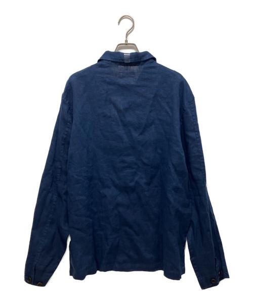 POLO RALPH LAUREN（ポロ・ラルフローレン）POLO RALPH LAUREN (ポロ・ラルフローレン) リネンカバーオール ブルー サイズ:Mの古着・服飾アイテム