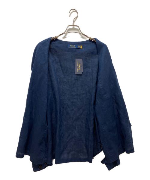POLO RALPH LAUREN（ポロ・ラルフローレン）POLO RALPH LAUREN (ポロ・ラルフローレン) リネンカバーオール ブルー サイズ:Mの古着・服飾アイテム