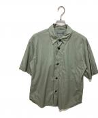 MARGARET HOWELLマーガレットハウエル）の古着「半袖シャツ」｜グリーン