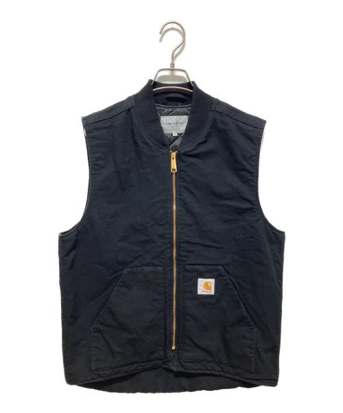 CarHartt（カーハート）CarHartt (カーハート) ダックベスト ブラック サイズ:Lの古着・服飾アイテム