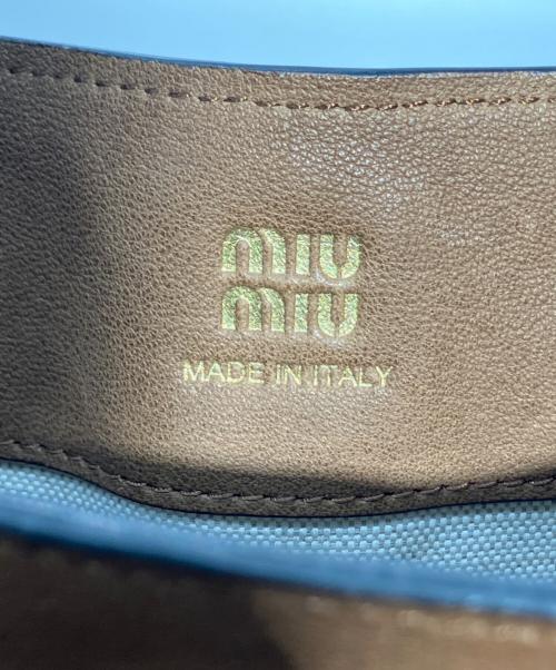 MIU MIU（ミュウミュウ）MIU MIU (ミュウミュウ) ナッパレザー ミニバッグ ブラウン 未使用品の古着・服飾アイテム