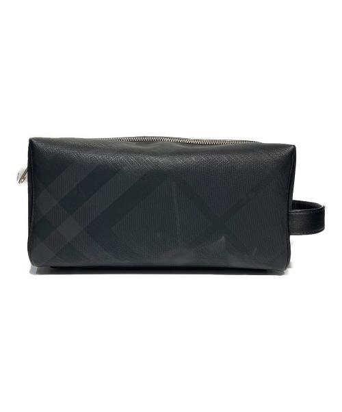 BURBERRY（バーバリー）BURBERRY (バーバリー) トラベルポーチ ブラックの古着・服飾アイテム