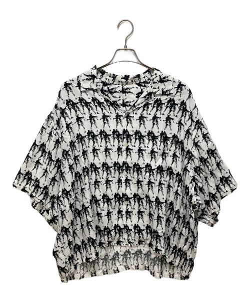 sillage（シアージ）sillage (シアージ) アロハシャツ ブラック×ホワイト サイズ:Freeの古着・服飾アイテム
