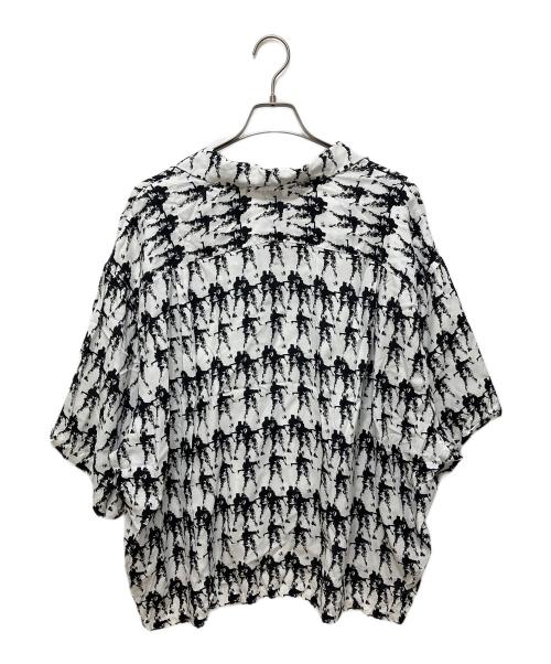 sillage（シアージ）sillage (シアージ) アロハシャツ ブラック×ホワイト サイズ:Freeの古着・服飾アイテム