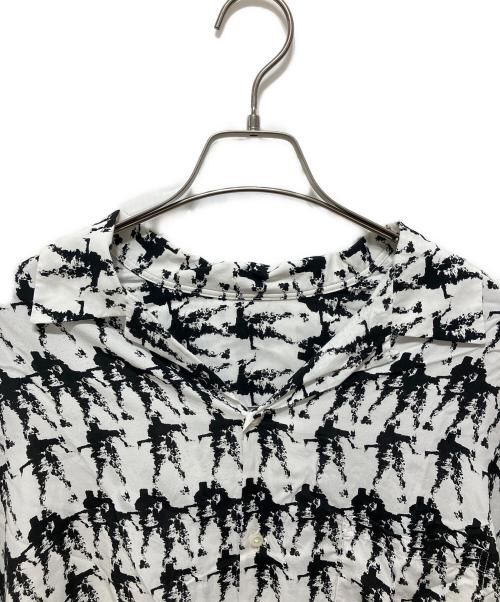 sillage（シアージ）sillage (シアージ) アロハシャツ ブラック×ホワイト サイズ:Freeの古着・服飾アイテム
