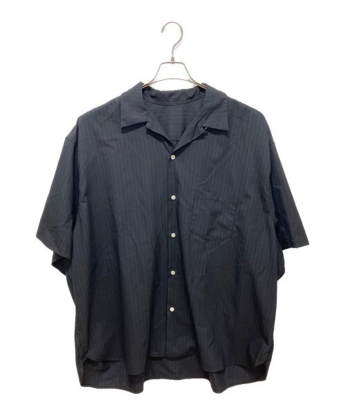 sillage（シアージ）sillage (シアージ) re-engineered overshirt short sleeve ネイビー サイズ:Freeの古着・服飾アイテム