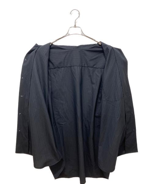 sillage（シアージ）sillage (シアージ) re-engineered overshirt short sleeve ネイビー サイズ:Freeの古着・服飾アイテム