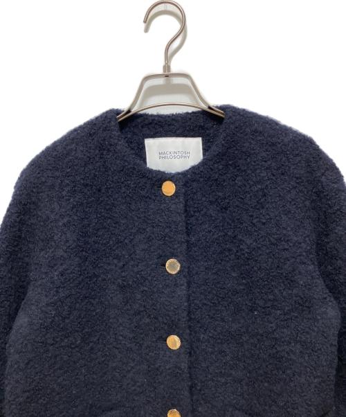MACKINTOSH PHILOSOPHY（マッキントッシュ フィロソフィー）MACKINTOSH PHILOSOPHY (マッキントッシュ フィロソフィー) HESSLE BOA JACKET ネイビー サイズ:Mの古着・服飾アイテム