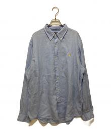 POLO RALPH LAUREN（ポロ・ラルフローレン）の古着「リネンシャツ」｜ブルー