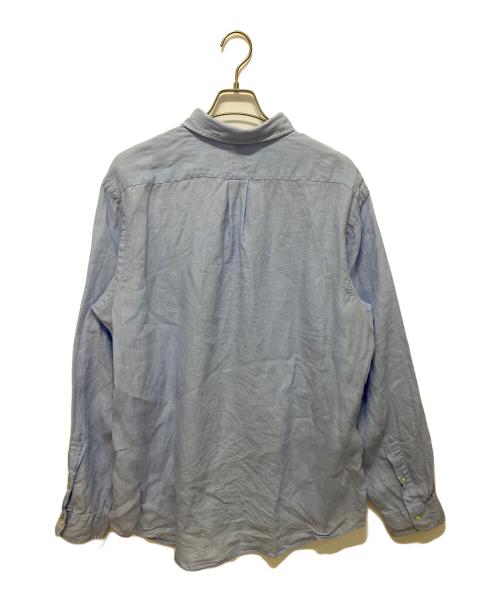 POLO RALPH LAUREN（ポロ・ラルフローレン）POLO RALPH LAUREN (ポロ・ラルフローレン) リネンシャツ ブルー サイズ:XLの古着・服飾アイテム