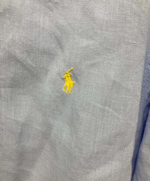 POLO RALPH LAUREN（ポロ・ラルフローレン）POLO RALPH LAUREN (ポロ・ラルフローレン) リネンシャツ ブルー サイズ:XLの古着・服飾アイテム