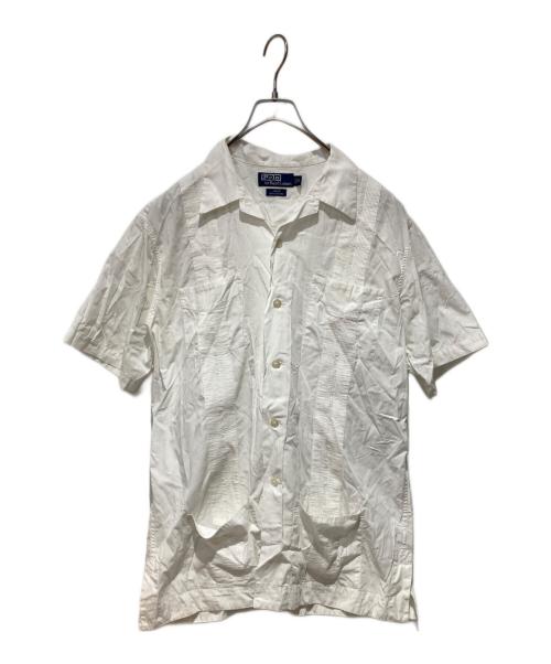 POLO RALPH LAUREN（ポロ・ラルフローレン）POLO RALPH LAUREN (ポロ・ラルフローレン) キューバシャツ ホワイト サイズ:Mの古着・服飾アイテム