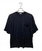 COMOLIコモリ）の古着「ウール天竺 半袖クルー」｜ブラック
