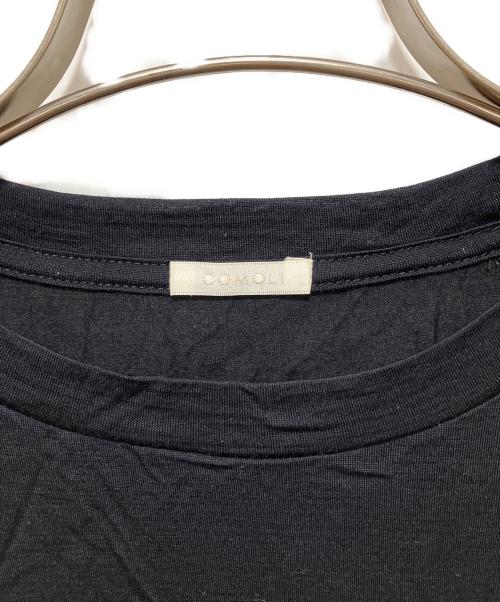COMOLI（コモリ）COMOLI (コモリ) ウール天竺 半袖クルー ブラック サイズ:SIZE3の古着・服飾アイテム