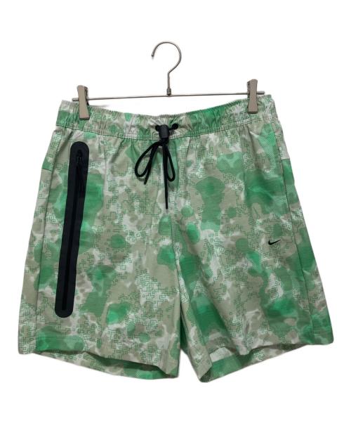 NIKE（ナイキ）NIKE (ナイキ) テックウーブンカモショートパンツ グリーン サイズ:Lの古着・服飾アイテム