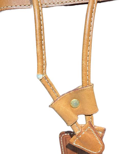 CELINE（セリーヌ）CELINE (セリーヌ) マカダム巾着ショルダーバッグ ブラウンの古着・服飾アイテム
