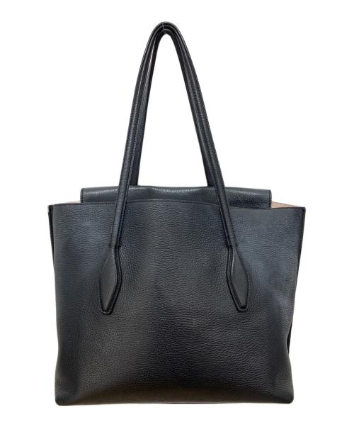 TOD'S（トッズ）TOD'S (トッズ) レザートートバッグ ブラックの古着・服飾アイテム