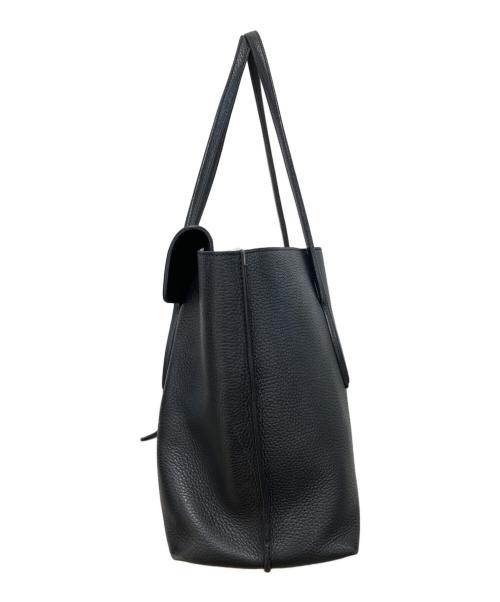 TOD'S（トッズ）TOD'S (トッズ) レザートートバッグ ブラックの古着・服飾アイテム
