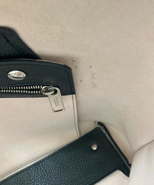 TOD'S（トッズ）TOD'S (トッズ) レザートートバッグ ブラックの古着・服飾アイテム