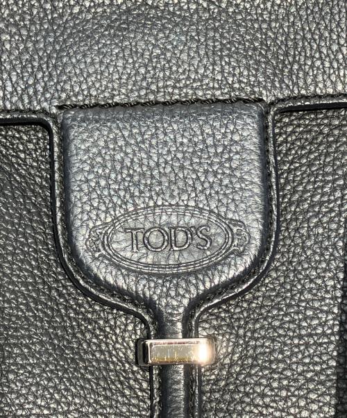 TOD'S（トッズ）TOD'S (トッズ) レザートートバッグ ブラックの古着・服飾アイテム