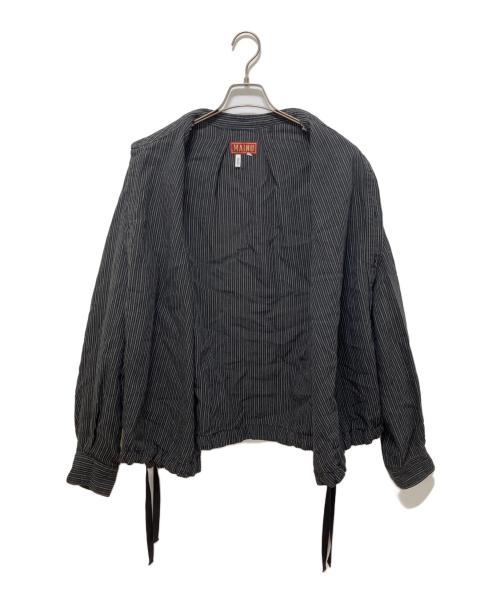 MAINU（マイヌ）MAINU (マイヌ) リネンG-9ジャケット ブラック サイズ:2の古着・服飾アイテム
