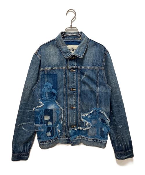 LEVI'S MADE&CRAFTED（リーバイスメイドクラフテッド）LEVI'S MADE&CRAFTED (リーバイスメイドクラフテッド) destroyed denim jacket ブルー サイズ:1の古着・服飾アイテム
