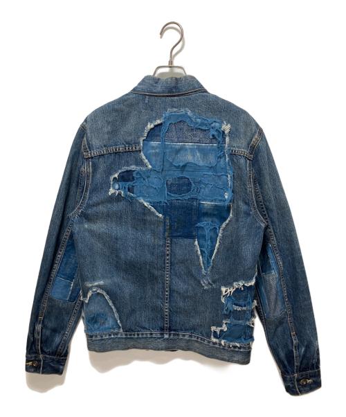LEVI'S MADE&CRAFTED（リーバイスメイドクラフテッド）LEVI'S MADE&CRAFTED (リーバイスメイドクラフテッド) destroyed denim jacket ブルー サイズ:1の古着・服飾アイテム