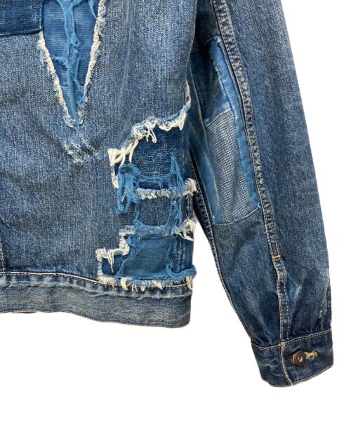 LEVI'S MADE&CRAFTED（リーバイスメイドクラフテッド）LEVI'S MADE&CRAFTED (リーバイスメイドクラフテッド) destroyed denim jacket ブルー サイズ:1の古着・服飾アイテム