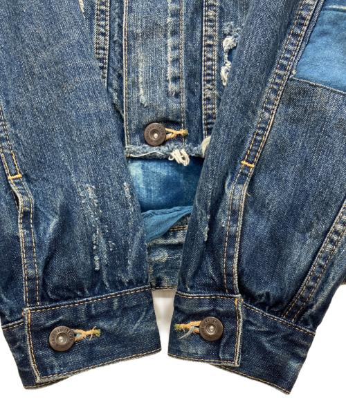 LEVI'S MADE&CRAFTED（リーバイスメイドクラフテッド）LEVI'S MADE&CRAFTED (リーバイスメイドクラフテッド) destroyed denim jacket ブルー サイズ:1の古着・服飾アイテム