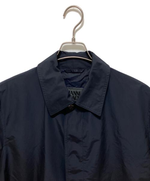 GIANNI VERSACE（ジャンニ・ヴェルサーチ）GIANNI VERSACE (ジャンニ・ヴェルサーチ) ステンカラーコート ネイビー サイズ:40の古着・服飾アイテム