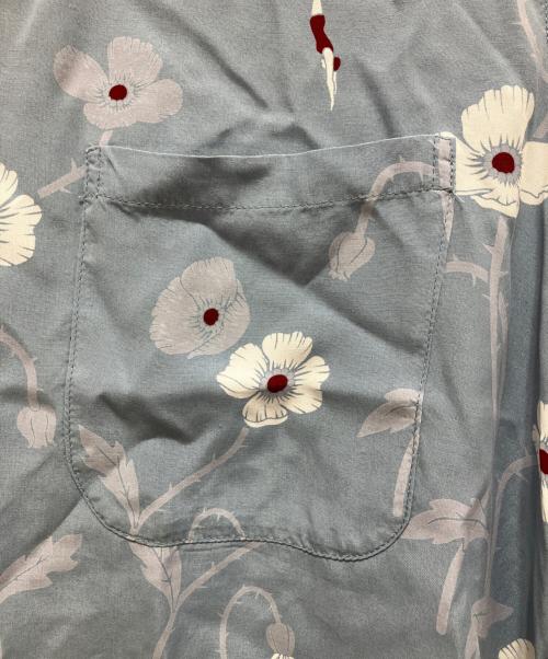 BRU NA BOINNE（ブルーナボイン）BRU NA BOINNE (ブルーナボイン) レーヨンシャツ ブルー サイズ:SIZE Lの古着・服飾アイテム