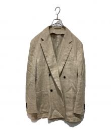 Pilgrim（ピルグリム）の古着「シルク混ダブルジャケット」｜ベージュ