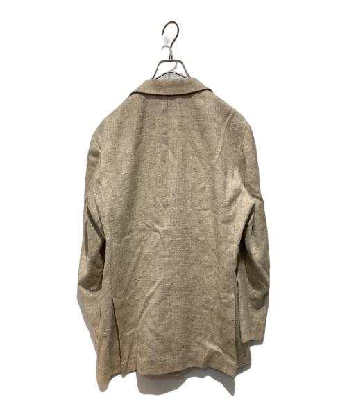 Pilgrim（ピルグリム）PILGRIM (ピルグリム) シルク混ダブルジャケット ベージュ サイズ:48の古着・服飾アイテム