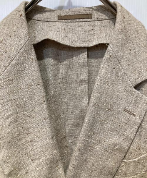 Pilgrim（ピルグリム）PILGRIM (ピルグリム) シルク混ダブルジャケット ベージュ サイズ:48の古着・服飾アイテム