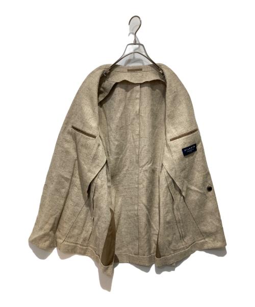 Pilgrim（ピルグリム）PILGRIM (ピルグリム) シルク混ダブルジャケット ベージュ サイズ:48の古着・服飾アイテム