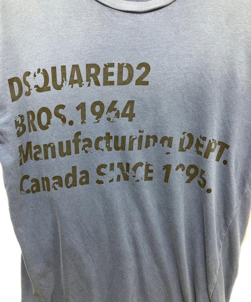 DSQUARED2（ディースクエアード）DSQUARED2 (ディースクエアード) Tシャツ ブルー サイズ:Sの古着・服飾アイテム