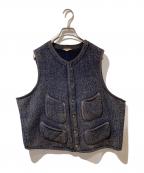 BROWN'S BEACH JACKETブラウンズビーチジャケット）の古着「ベスト」｜ネイビー